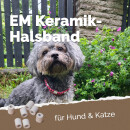 EM Keramik-Halsband Modell "Gobi" - verstellbar - petrol-helltürkis 55-65 cm