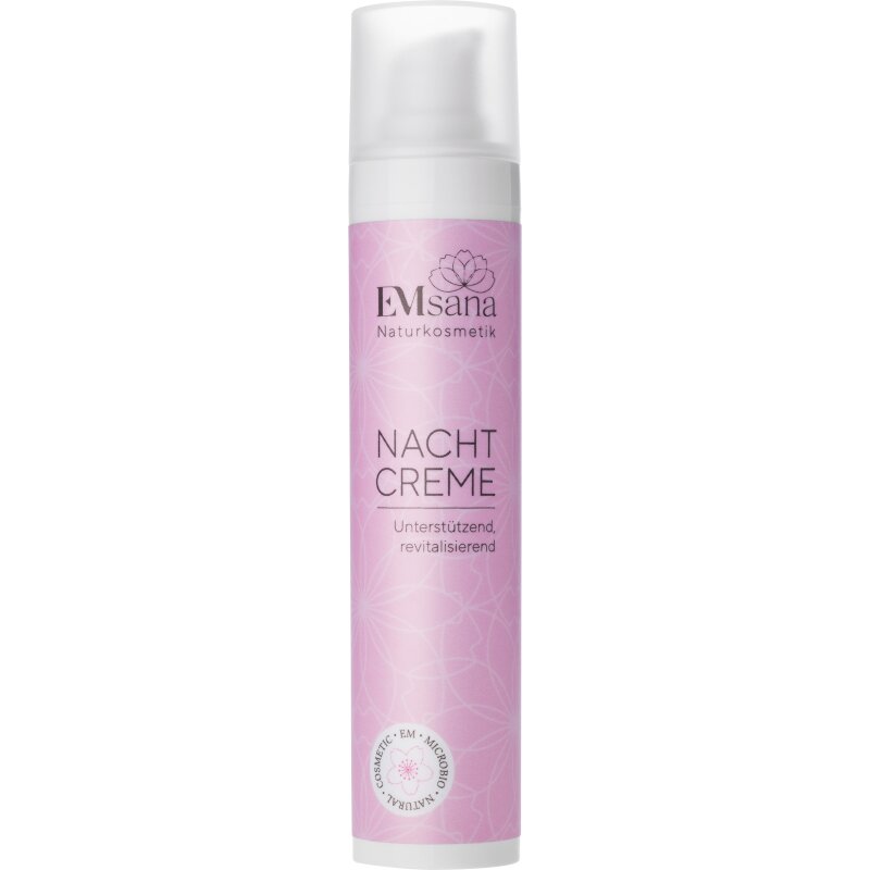 Nachtcreme 50ml - EMSana Natürliche Hautpflege mit Lavendel- und Bergamotte-Duft